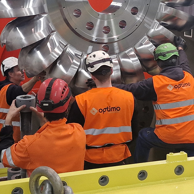 Monteure von Optimo Jobcorner bei der Arbeit